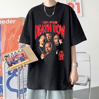 เสื้อยืดแขนสั้น ผ้าฝ้าย 100% พิมพ์ลายกราฟฟิค Death Row Records Inspire แฟชั่นสําหรับผู้ชาย