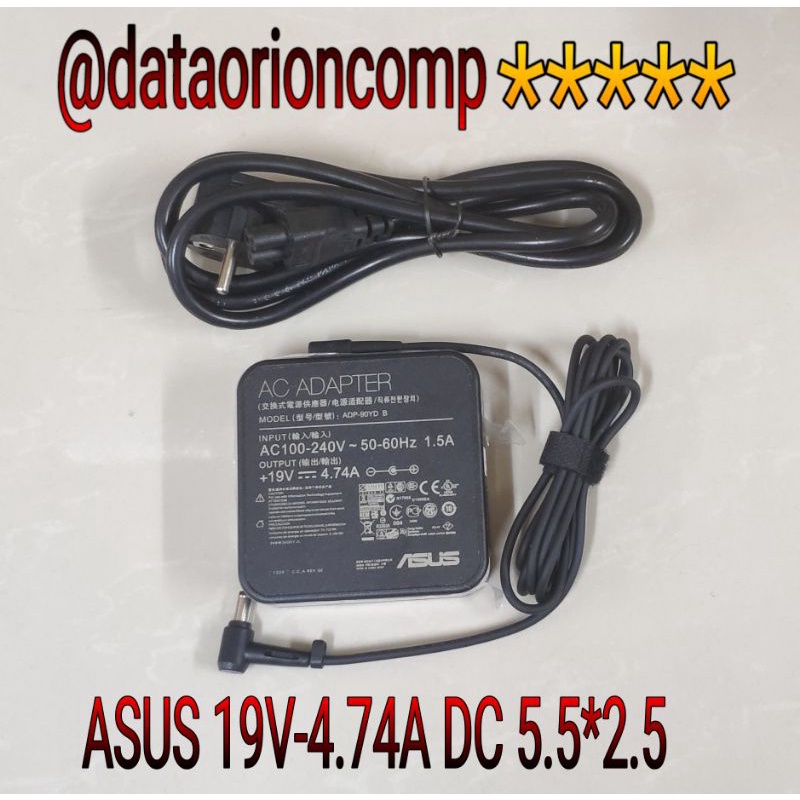 Asus 19V 4.74A อะแดปเตอร์ชาร์จ DC 5.5*2.5 มม.กล่องสําหรับ Asus X550 X550D X550DP X550Z X550ZE