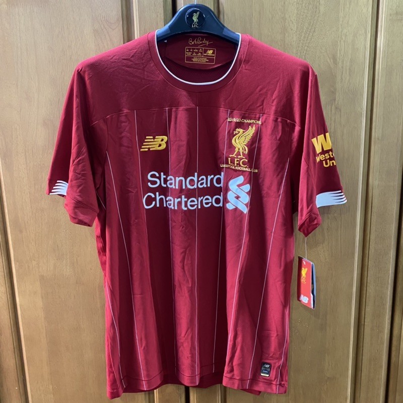 [ของแท้] เสื้อปักฉลองแชมป์พรีเมียร์ Liverpool Home KIT 2019/20 มือหนึ่ง ของแท้ ป้ายห้อย