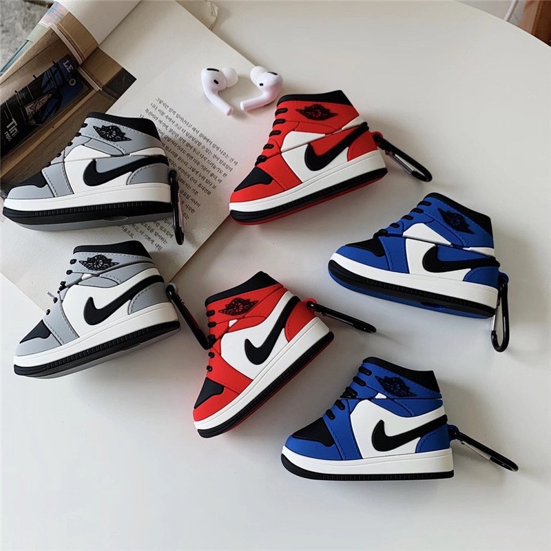 for airpods pro gen 2 1 2 3 pro case Fashion AJ shoe airpods cover with hook soft anti-drop full protection