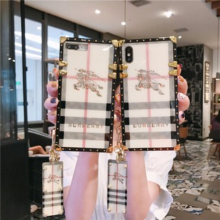 OPPO A94 A74 A54 4G 5G Reno 5 5Pro R17 R15 Reno5 Pro A57 A39 A83 เคสโทรศัพท์มือถือ fashion Trend Burberry Soft case เคสมือถือ