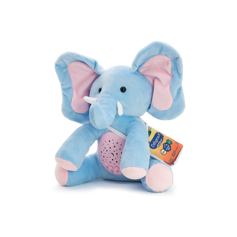 [Gift] ตุ๊กตาช้างกล่อมนอนเอนฟา 0123 (คละสี)