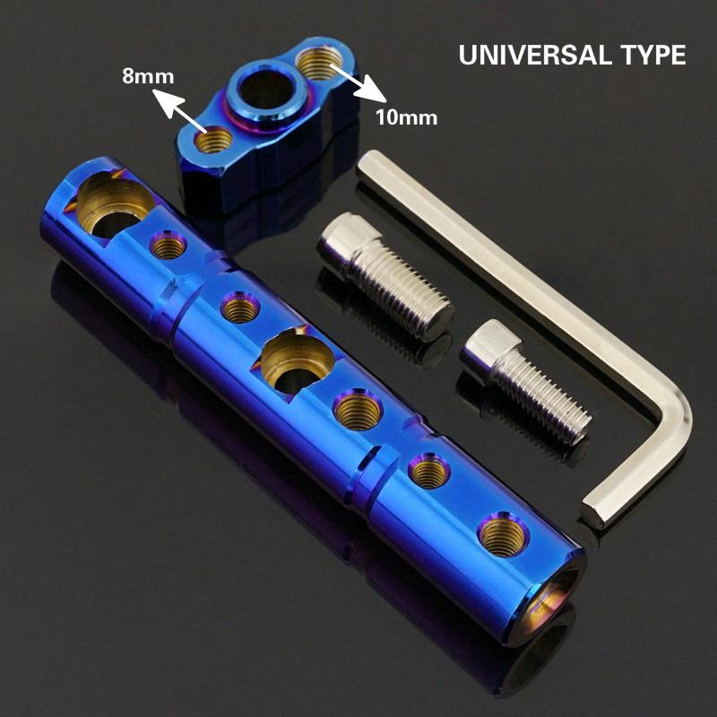 NEW Motorcycle Bracket Burnt Titanium Modified Parts Multi-function Extension Rod E-Bike Scooter Mirror Seat Light Rail