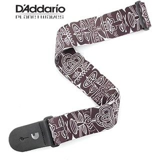 สายสะพายกีตาร์ Planet waevs P20W1409 Woven Guitar Strap, Tiki Totem Pole, Black &amp; White