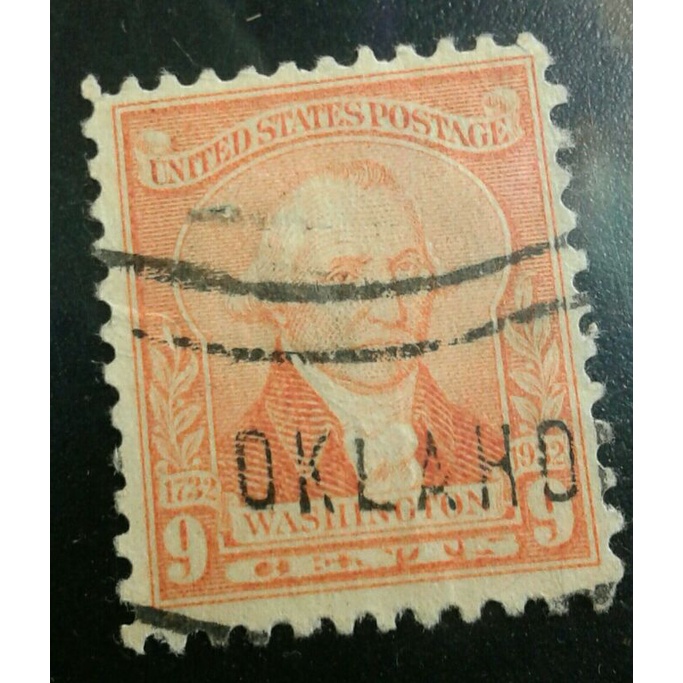 แสตมป์ แสตมป์ต่างประเทศ แสตมป์สหรัฐ US 1932 9-Cent Washington Bicentennial Issue Postage Stamp,
