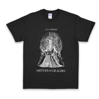 ย้อนยุคเสื้อยืด พิมพ์ลาย Game of Thrones Daenerys Targaryen Mother of Dragon แฟชั่น UnisexS-5XL