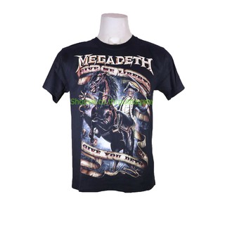 เสื้อวง Megadeth เสื้อไซส์ยุโรป เมกาเดธ PTA1720 เสื้อวงดังๆ วินเทจ