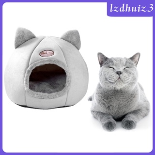 ที่นอนอัญมณี Loey Carten Bed สําหรับสัตว์เลี้ยงสุนัขและแมว - Kitty Bed / Covered เตียงที่ถอดออกได้