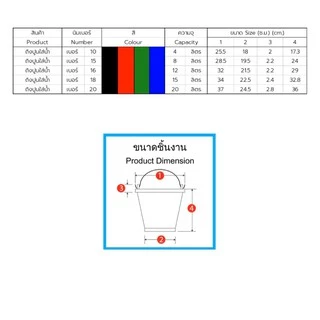 ถังปูนใส่น้ำ ตรางู เบอร์ 16 ความจุ 12 ลิตร