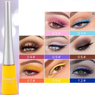 8-color matte Cat eye Makeup Waterproof Neon Colorful Liquid Eyeliner Pen Make Up Comestics Long-lasting Liner Pencil Makeup