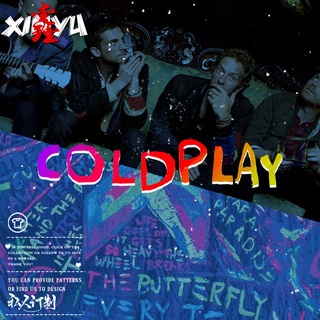 T-shirt  โลหะ rock Coldplay Coldplay รอบเสื้อยืดผู้ชายแขนสั้น INS Tide แบรนด์ชายแขนสั้น 2020 ใหม่S-5XL