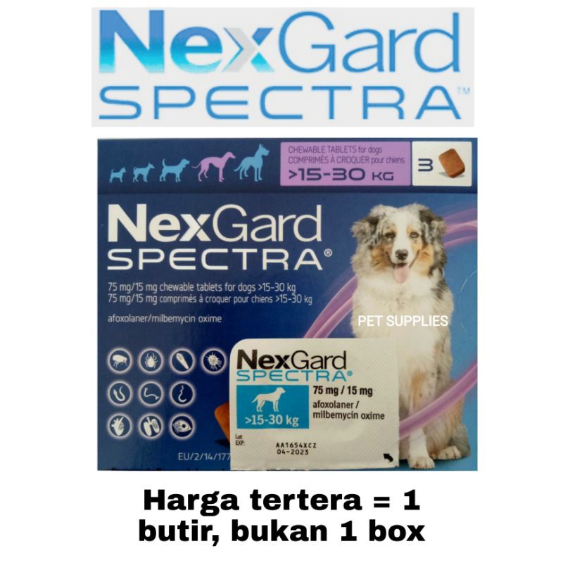 hotEffective And Complete Dog Lice Medicine, NEXGARD SPECTRA, size L (15-30 kg)
