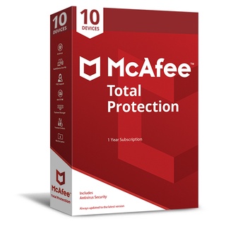 McAfee Total Protection Antivirus Software 10 เครื่อง, 1 ปี License