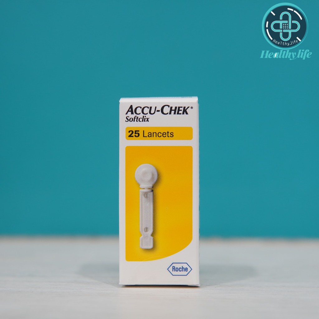 Accu-check Softclix เข็มเจาะปลายนิ้ว แอคคิว-เช็ค ซอฟคลิก 1 กล่อง (25 ชิ้น)
