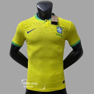 เสื้อฟุตบอล บราซิล ฟุตบอลโลก ชุดเหย้า เกรดเพเยอร์ ปี 2022/23 Brazil Home World Cup Jersey 2022/23 ( PLAYER )