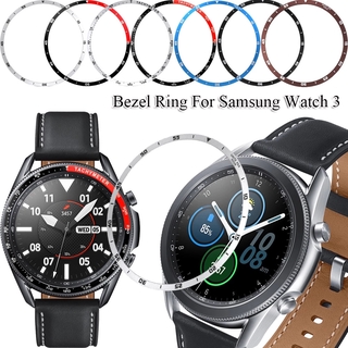 Bezel แหวนโลหะป้องกันรอยขีดข่วนสําหรับ Samsung Galaxy Watch 3 41 มม . 45 มม .