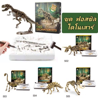 🌟พร้อมส่ง🌟 ชุดขุดฟอสซิลไดโนเสาร์ ชุดขุดฟอสซิล ไดโนเสาร์ฟอสซิล fossil dinosour ของเล่นเด็ก ของเล่นไดโนเสาร์