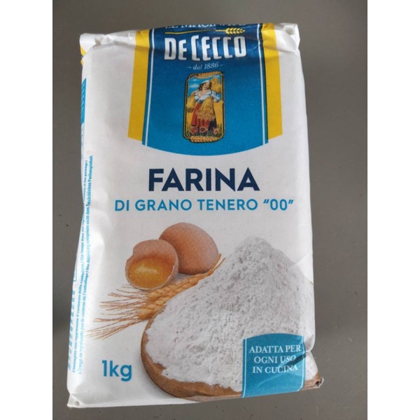 De cecco Farina Di Grano Tenero "oo "1 kg แป้งสาลี ดูรัม 100%  ราคาสุดฟิน