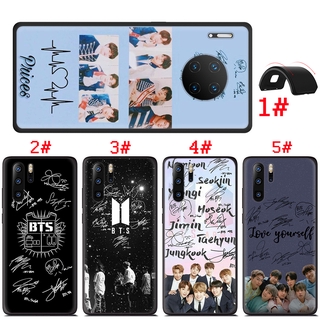 เคสโทรศัพท์มือถือแบบนิ่ม ลายลายเซ็น BTS สําหรับ Huawei Y6P Y5 2017 Y6 2018 Y7 Y9 Prime 2019