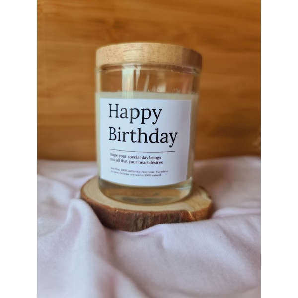Organic soy wax 100 เทียนหอมไร้สารพิษ ของขวัญวันพิเศษ พร้อมส่ง