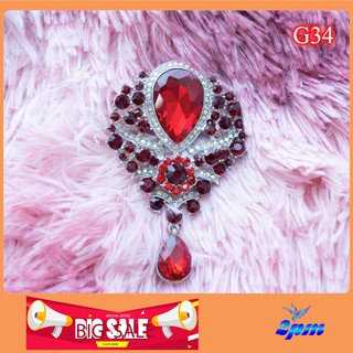 2PMเข็มกลัด เข็มกลัดใส่ออกงาน ประดับคริสตัล สินค้าพร้อมส่ง สวยตรงปก G34