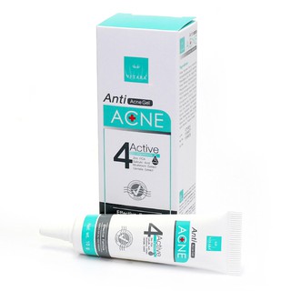 Vitara Anti Acne gel 10 g. รักษาสิวอุดตัน สิวอักเสบ