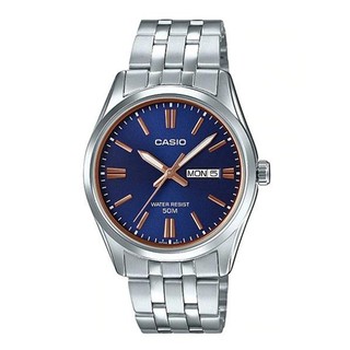 Casio Standard นาฬิกาข้อมือผู้ชาย สายสแตนเลส (หน้าปัดสีน้ำเงิน) รุ่น MTP-1335D-2A2VDF,MTP-1335D-2A2,MTP-1335D