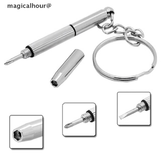 magicalhour@ 3 In 1 Eyeglass Screwdriver Portable Keychain Screwdriver Watch Repair Kit Tools *On sale