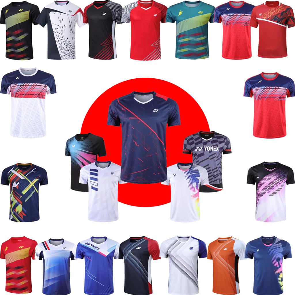 เสื้อกีฬาYONEX VICTOR BUTTERFY RANDOM พร้อมส่ง