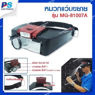 หมวกแว่นขยาย รุ่น mg-81007A แว่นขยายอัจฉริยะ