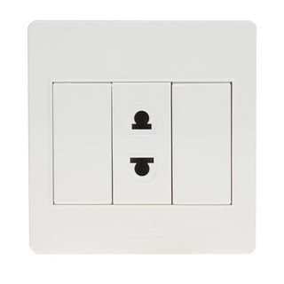 ชุดเต้ารับเดี่ยว 2 ขา HACO M3N-R10 SET SINGLE SOCKET 2P M3N-R10 HACO