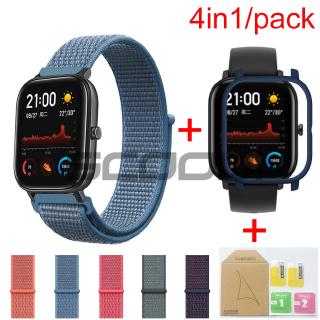 4in1 เคส พร้อมตัวป้องกันหน้าจอ 2 ชิ้น สําหรับ Xiaomi Huami Amazfit GTS + Amazfit GTS