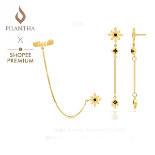 Pilantha Hiranlanna Stud earrings ต่างหูระย้า,ต่างหู Set ชุบทองคำขาว, ชุบนาค, Pink gold ,Gold