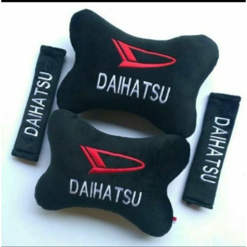 PILLOWS ONE SET DAIHATSU BRAND CAR PILLOWS + 2 ชิ้น SEATBELT PILLOWS