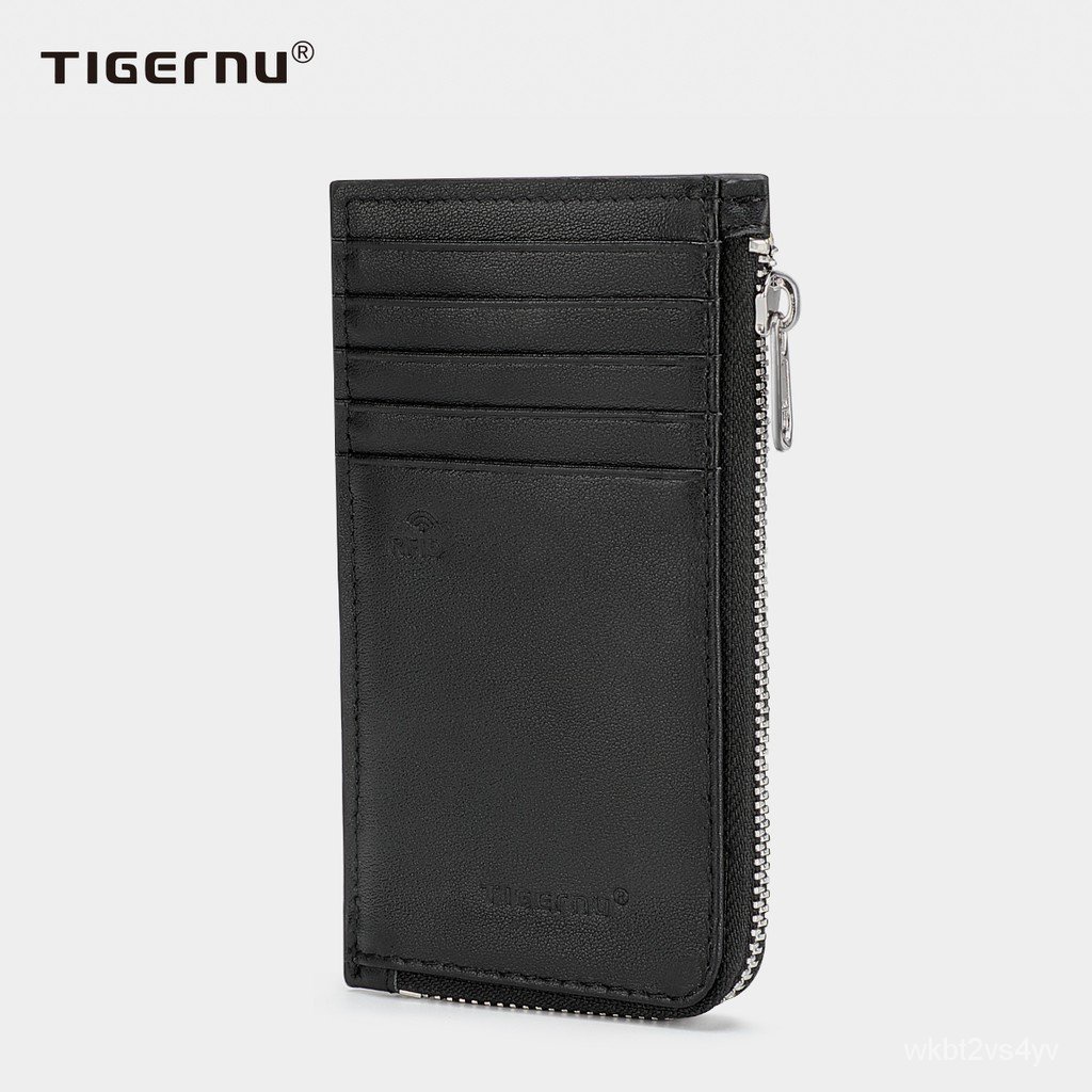 Unisex Rfid Blocking Anti Theft Pu Leather Card Holder Wallet
