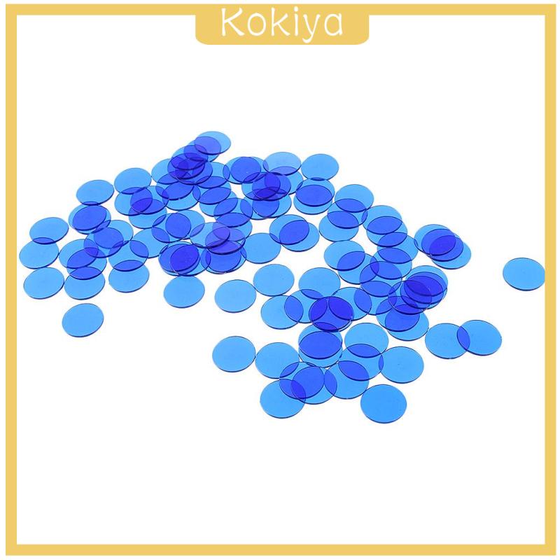 ชิปมาร์กเกอร์บิงโก คละสี 19 มม. 100 ชิ้น