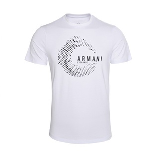 Armani EXCHANGE Armani เสื้อยืดลําลอง แขนสั้น พิมพ์ลาย สําหรับผู้ชาย 3GZTHO HZS-5XL