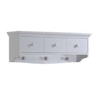 TSF ชั้นแขวนไม้ 3 ลิ้นชัก SCOTLAND WALL / LC103 MDF  (สีขาว)