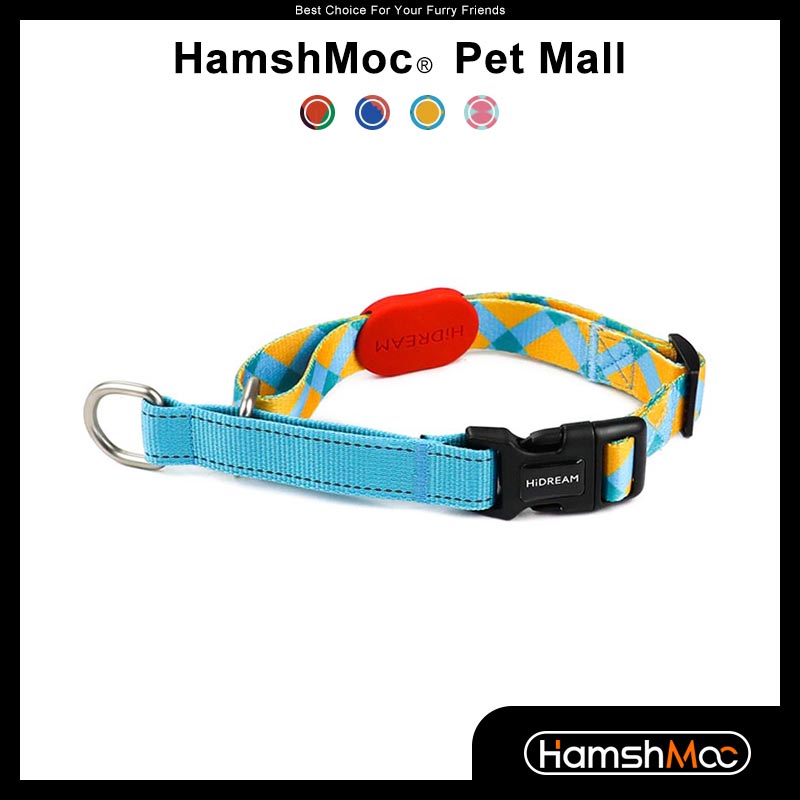 HamshMoc ไนลอนสุนัขลื่นปลอกคอการฝึกอบรม มาร์ตินเกล ปลอกคอสัตว์เลี้ยงที่มีสะท้อนแสงทนทานหัวเข็มขัดสําหรับสุนัขขนาดใหญ่ขนาดเล็ก 3