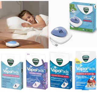 Vicks อเมริกา vapopeds เครื่องพ่นไอระเหย แบบแผ่น💰จ่ายปลายทางได้💵แท้ 💯