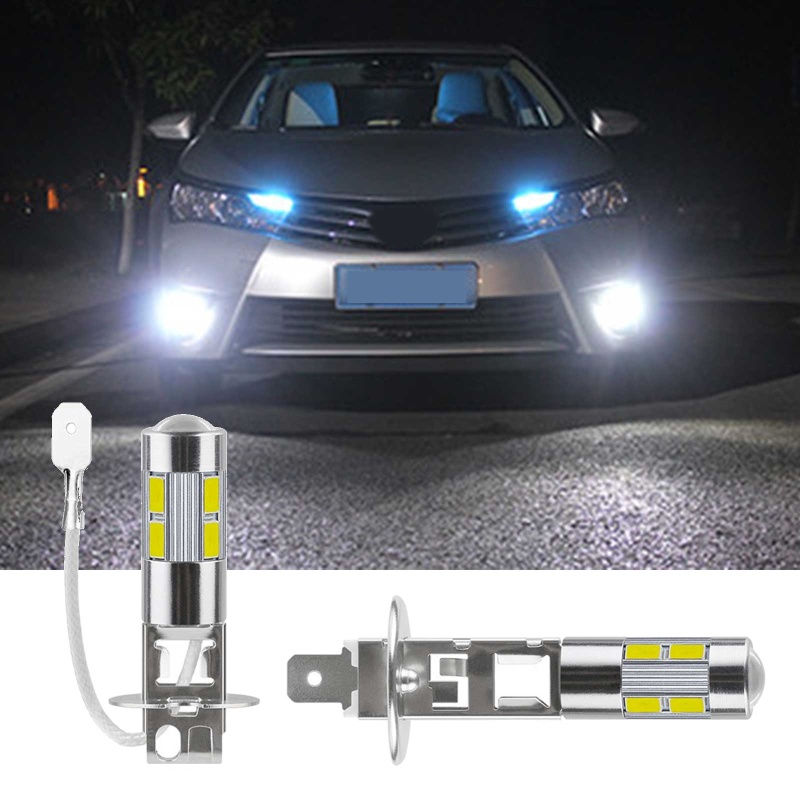 Yo โคมไฟ LED Anti Fog Light ไฟหน้ารถ H1 H3 10SMD 5630 50000H 2W 12V 2x