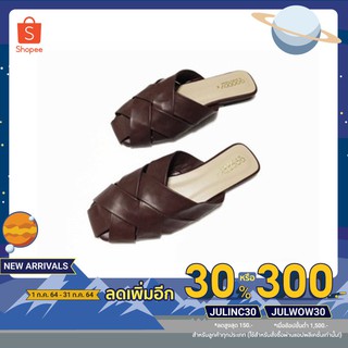 [ลด30% โค้ด JULINC30] รองเท้าเปิดส้นหน้าสาน (ส้นแบน) รุ่น BL2400