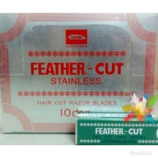 🔪ใบมีด คมเดียว Feather ตรา ขนนก ▶กล่องใหญ่*** = 10กล่องเล็ก ---(โดย1กล่องเล็ก มี12ใบมีด)----