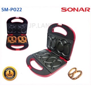 Sonar เครื่องทำขนมเพรทเซล รุ่น SM-P022 (สีแดง)