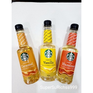 Starbucks Syrup น้ำเชื่อมตราสตาร์บัคส์ ไซรัป ขนาด 375 ml.