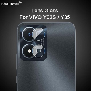 สําหรับ VIVO Y02S / Y35 2022 ใส บางเฉียบ ด้านหลัง กล้อง เลนส์ ป้องกัน ฝาครอบ ฟิล์มกระจกนิรภัย นิ่ม