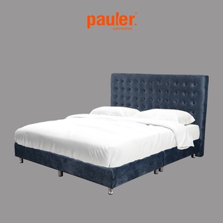 [ส่งฟรี] Pauler เตียงนอน รุ่น Orlando ผ้า Holland สีน้ำเงิน