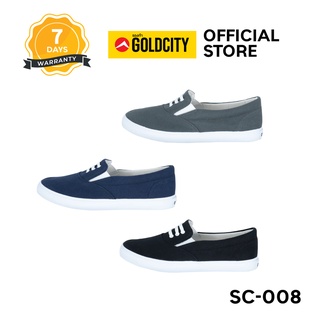 GOLDCITY รองเท้าสลิปออน รุ่น SC008 Size 36-45 slip on รองเท้าแบบสวม แฟชั่น เหมาะสำหรับทุกเพศทุกวัย  (399)