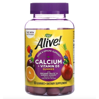 Natures Way, Alive! Calcium, 60 Gummies