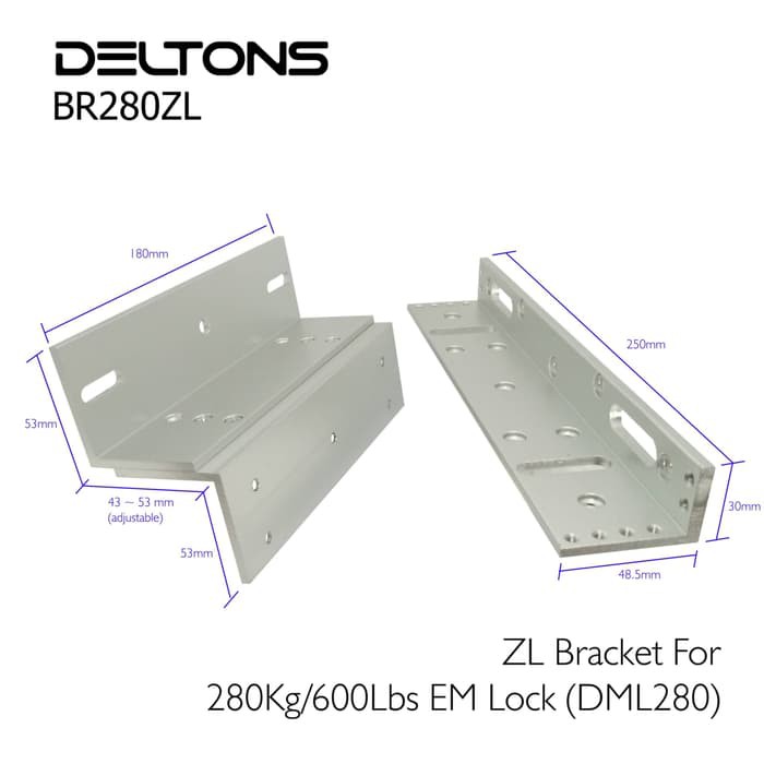 ZL Bracket Magnetic Lock Bracket 280Kg 600Lbs